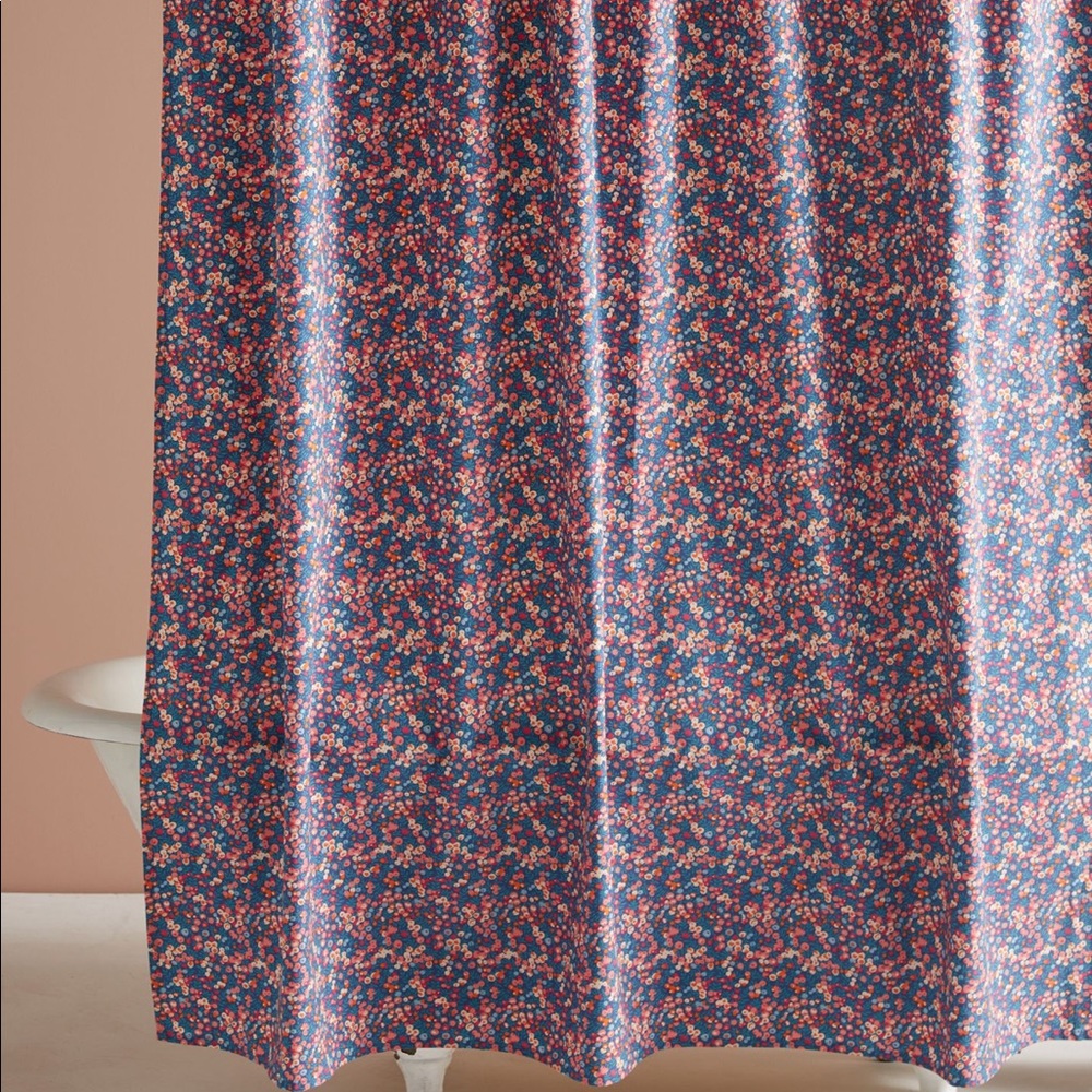 Anthropolgie Liberty fabric shower curtain
